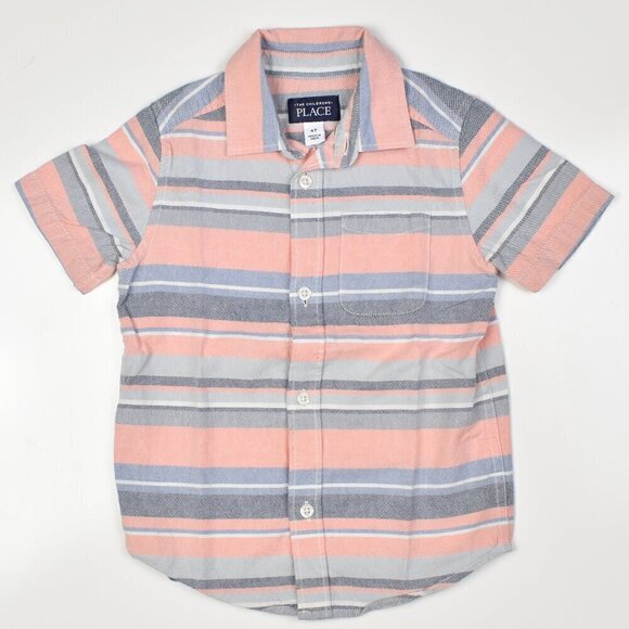 Toddler Boys Button Front Shirt BUNDLE 4t - Picture 3 of 8